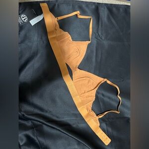 Organic Basics Seamless Triangle Bralette in Mustard Yellow